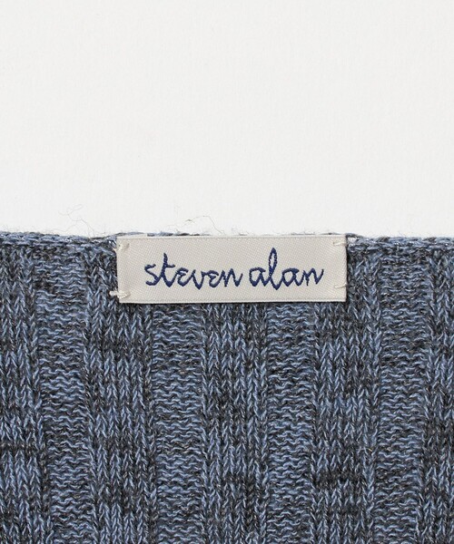 Steven Alan（スティーブンアラン）の「＜Steven Alan＞ミックス リブ カーディガン（カーディガン/ボレロ・レディース・ベージュ/ライトブルー・FREE）」の20枚目の写真