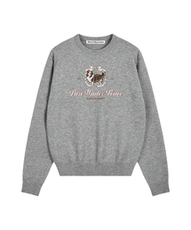 OVERSIZED RiRi LOGO KNIT - GREY