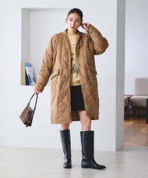 【WEB限定/別注】<TOWNCRAFT>キルティング リバーシブル ダウンコート はっ水