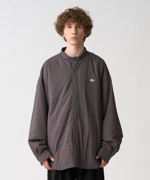 DANTON(ダントン)の「Men's Insulation Nylon Shirt Jacket(ダウンジャケット/コート・メンズ・ブラック/オリーブ/チャコール・38/44/40/42)」の4枚目の写真