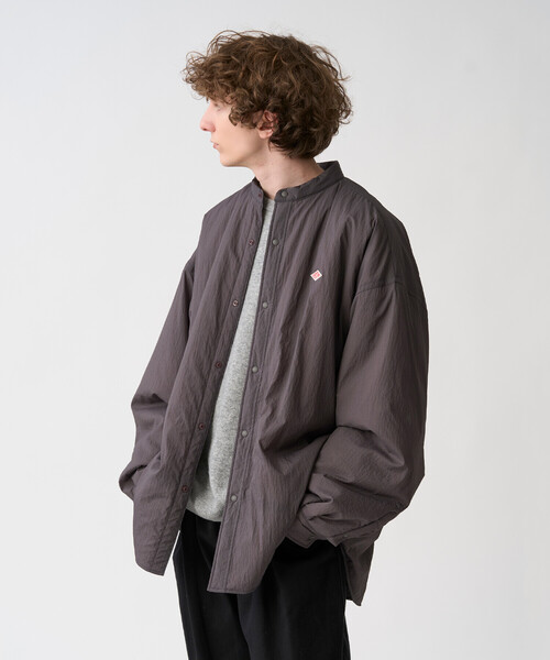 DANTON(ダントン)の「Men's Insulation Nylon Shirt Jacket(ダウンジャケット/コート・メンズ・ブラック/オリーブ/チャコール・38/44/40/42)」の9枚目の写真