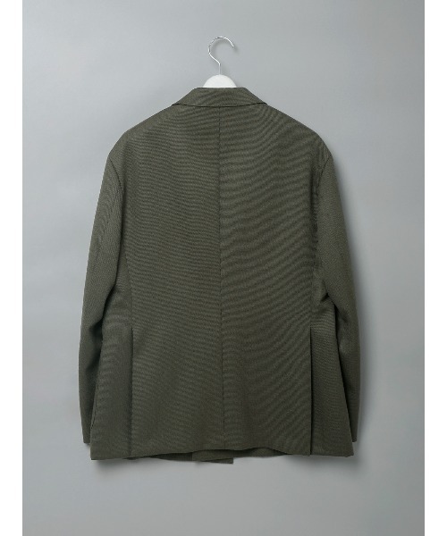 GOOVI(グービ)の「GOOVI/ダブルブレストジャケット/ハイツイストウールギャバジン/無地(テーラードジャケット・メンズ・グリーン・1/2/3)」の2枚目の写真