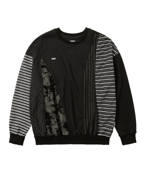 AJOBYAJO（アジョバイアジョ）の「Mixed Fabric Panel Sweatshirt [BLACK]（スウェット・レディース・その他・OS）」の12枚目の写真