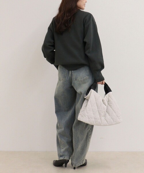 fredy emue(フレディエミュ)の「【Champion/チャンピオン】REVERSE WEAVE CREW NECK SWEATSHIRT(スウェット・レディース・ネイビー/チャコールグレー/ブラウン/ライトグレー・38)」の18枚目の写真