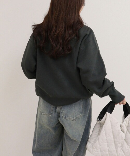 fredy emue(フレディエミュ)の「【Champion/チャンピオン】REVERSE WEAVE CREW NECK SWEATSHIRT(スウェット・レディース・ネイビー/チャコールグレー/ブラウン/ライトグレー・38)」の22枚目の写真
