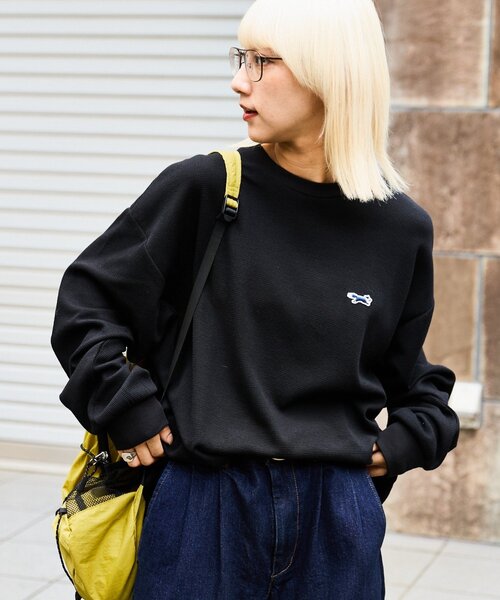 CIAOPANIC TYPY(チャオパニックティピー)の「【UNISEX】FOXアソートサーマルロンTEE(Tシャツ/カットソー・メンズ・ブラック/グレー/オレンジ・MEDIUM/LARGE)」の2枚目の写真