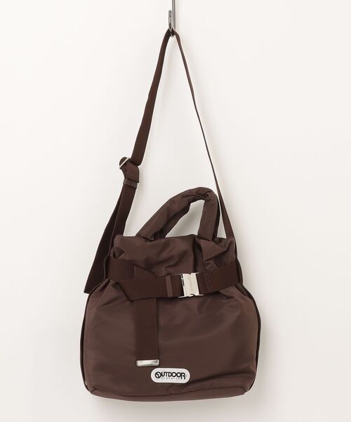 OUTDOOR PRODUCTS(アウトドアプロダクツ)の「【OUTDOOR PRODUCTS / アウトドアプロダクツ】2way Belt Tote Bag / ナイロン ベルトトートバッグ(トートバッグ・レディース・ブラック/ブラウン/シルバー/アイボリー・FREE)」の3枚目の写真