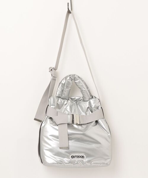 OUTDOOR PRODUCTS(アウトドアプロダクツ)の「【OUTDOOR PRODUCTS / アウトドアプロダクツ】2way Belt Tote Bag / ナイロン ベルトトートバッグ(トートバッグ・レディース・ブラック/ブラウン/シルバー/アイボリー・FREE)」の4枚目の写真
