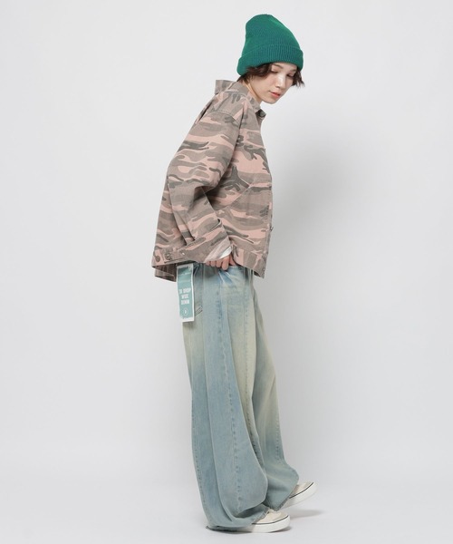 niko and...(ニコアンド)の「【SMITH'S AMERICAN(スミス アメリカン)】別注ベイカージャケット(デニムジャケット・レディース・ピンク/ブルー/グレー・FREE)」の8枚目の写真