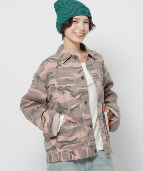niko and...(ニコアンド)の「【SMITH'S AMERICAN(スミス アメリカン)】別注ベイカージャケット(デニムジャケット・レディース・ピンク/ブルー/グレー・FREE)」の9枚目の写真
