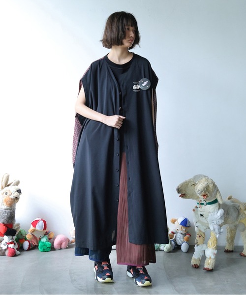 BEDSIDEDRAMA(ベットサイドドラマ)の「NOSTALGIC SUMMER DRESS(ワンピース・レディース・グレー/ブラック・1)」の15枚目の写真