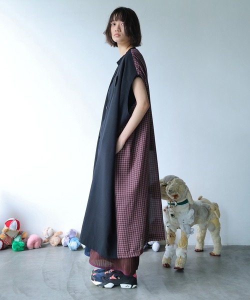 BEDSIDEDRAMA(ベットサイドドラマ)の「NOSTALGIC SUMMER DRESS(ワンピース・レディース・グレー/ブラック・1)」の16枚目の写真