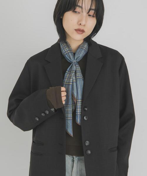 KBF(ケイビーエフ)の「リバーシブルチェックスカーフ(バンダナ/スカーフ・レディース・ブラウン系その他/オレンジ系その他・ONE)」の7枚目の写真
