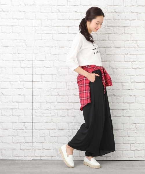 LEPSIM（レプシィム）の「C/Tシャーリングチェックシャツ 710185（シャツ/ブラウス・レディース・ブルー系その他/ホワイト系その他/ベージュ系その他/レッド系その他・LARGE/MEDIUM）」の6枚目の写真