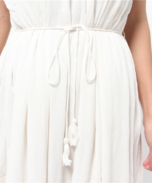 LBC（エルビーシー）の「レーヨンクレープレースワンピース         （ワンピース・レディース・オフホワイト/ブラック・MEDIUM/LARGE）」の9枚目の写真