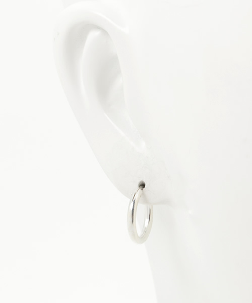 Burner（バーナー）の「【BLANC FICELLE】リングピアス（ピアス（両耳用）・メンズ・シルバー・14/16/18/20）」の4枚目の写真
