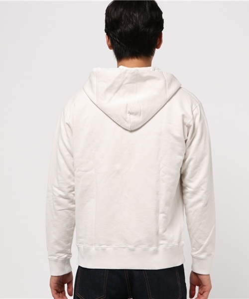 BOHEMIANS（ボヘミアンズ）の「BOHEMIANS/ボヘミアンズ　別注BEETLE EMB SWEAT ZIP PARKA（パーカー・メンズ・ホワイト/ネイビー・SMALL/MEDIUM/LARGE）」の4枚目の写真