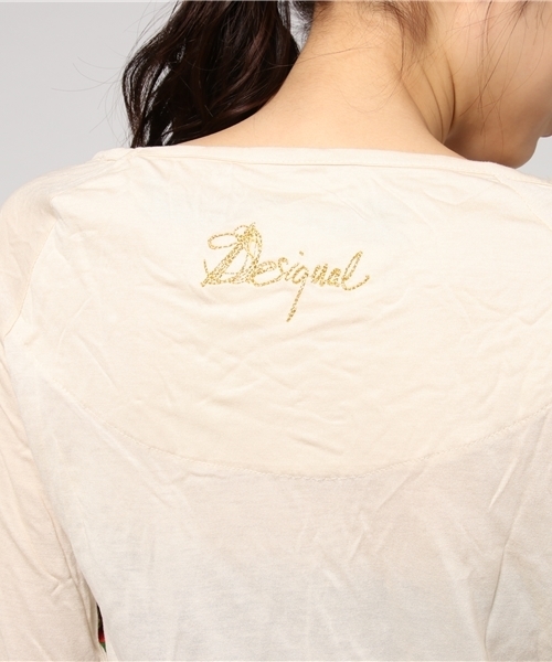 Desigual（デシグアル）の「「Desigual/デシグアル」Tシャツ（Tシャツ/カットソー・レディース・ホワイト系その他/ブラック・X-LARGE/MEDIUM/SMALL/LARGE）」の7枚目の写真