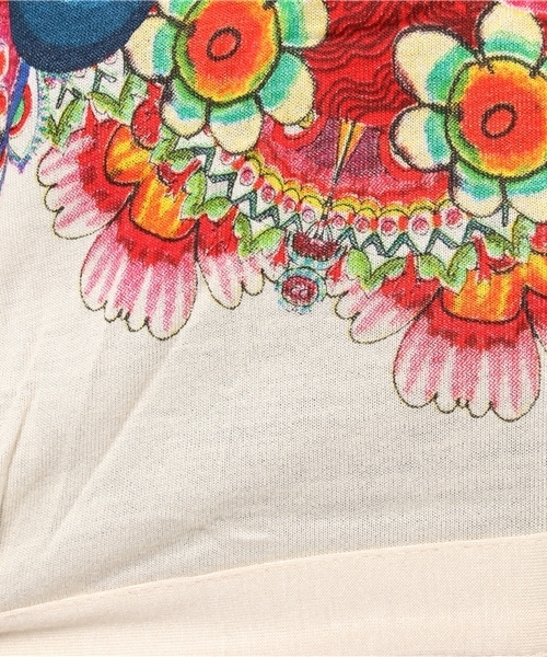 Desigual（デシグアル）の「「Desigual/デシグアル」Tシャツ（Tシャツ/カットソー・レディース・ホワイト系その他/ブラック・X-LARGE/MEDIUM/SMALL/LARGE）」の10枚目の写真