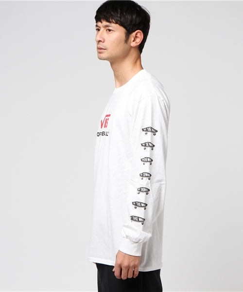 VANS（バンズ）の「VANS・スケートボートLSTEE（Tシャツ/カットソー・メンズ・ホワイト/ブラック・L/M）」の3枚目の写真