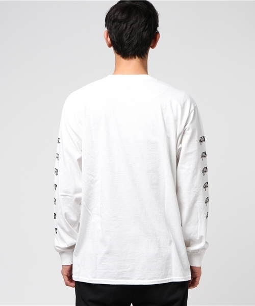 VANS（バンズ）の「VANS・スケートボートLSTEE（Tシャツ/カットソー・メンズ・ホワイト/ブラック・L/M）」の4枚目の写真