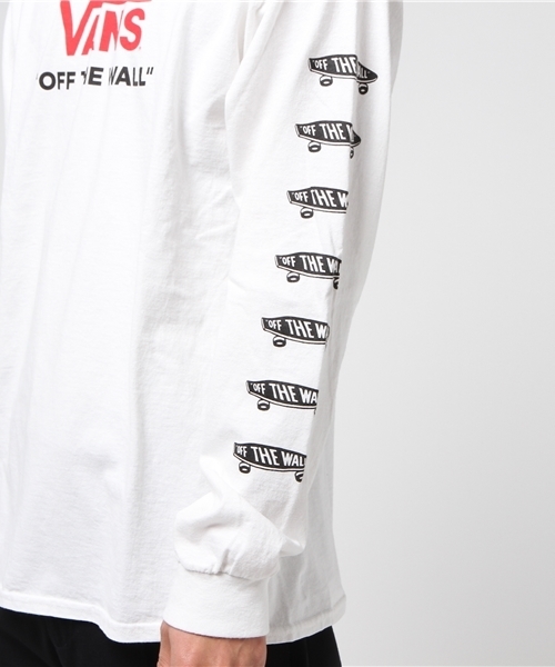 VANS（バンズ）の「VANS・スケートボートLSTEE（Tシャツ/カットソー・メンズ・ホワイト/ブラック・L/M）」の6枚目の写真