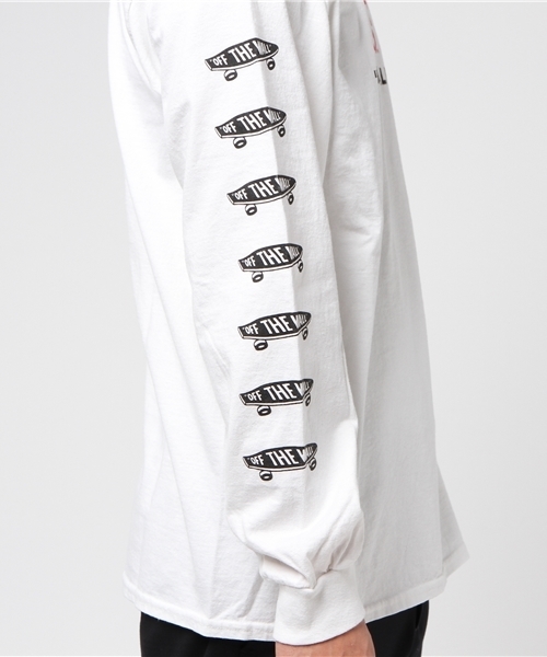 VANS（バンズ）の「VANS・スケートボートLSTEE（Tシャツ/カットソー・メンズ・ホワイト/ブラック・L/M）」の7枚目の写真