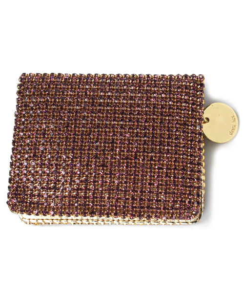 Jewel Changes(ジュエルチェンジズ)の「deux lux ラインストーン ウォレット / デュ ラックス(財布・レディース・ライラック/グレー・フリー)」の1枚目の写真