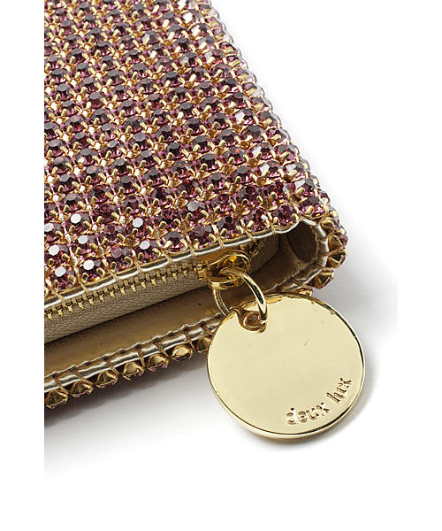 Jewel Changes(ジュエルチェンジズ)の「deux lux ラインストーン ウォレット / デュ ラックス(財布・レディース・ライラック/グレー・フリー)」の6枚目の写真