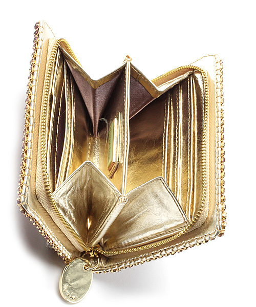 Jewel Changes(ジュエルチェンジズ)の「deux lux ラインストーン ウォレット / デュ ラックス(財布・レディース・ライラック/グレー・フリー)」の5枚目の写真