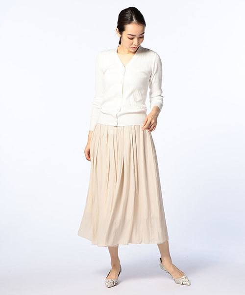 NOLLEY’S（ノーリーズ）の「【CanCam6月号掲載】ランダムリブVネックカーディガン（カーディガン/ボレロ・レディース・ネイビー/オリーブ/ホワイト/マルチ・36/38）」の13枚目の写真