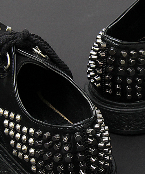 NOMENCLAT（ノーメンクラート）の「【NOMENCLAT/ノーメンクラート】 スタッズ クリーパーズ / ラバーソール / 厚底 / ドレスシューズ（ドレスシューズ・メンズ・ブラック・L/M/S）」の8枚目の写真