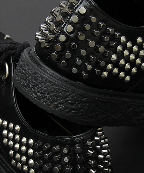 NOMENCLAT（ノーメンクラート）の「【NOMENCLAT/ノーメンクラート】 スタッズ クリーパーズ / ラバーソール / 厚底 / ドレスシューズ（ドレスシューズ・メンズ・ブラック・L/M/S）」の9枚目の写真