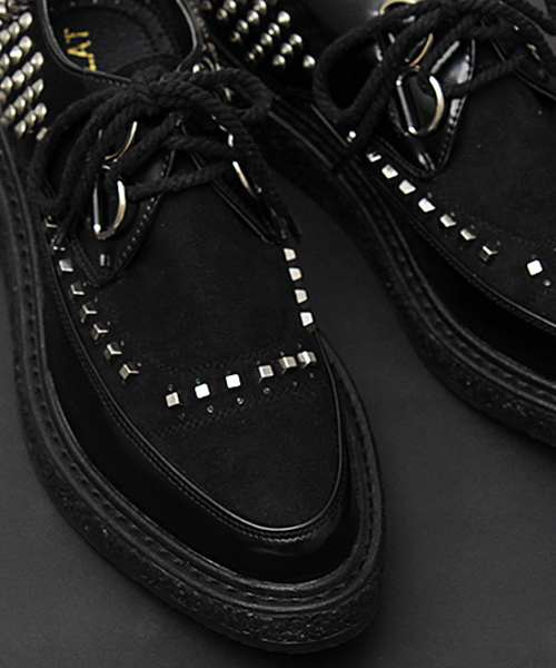NOMENCLAT（ノーメンクラート）の「【NOMENCLAT/ノーメンクラート】 スタッズ クリーパーズ / ラバーソール / 厚底 / ドレスシューズ（ドレスシューズ・メンズ・ブラック・L/M/S）」の10枚目の写真
