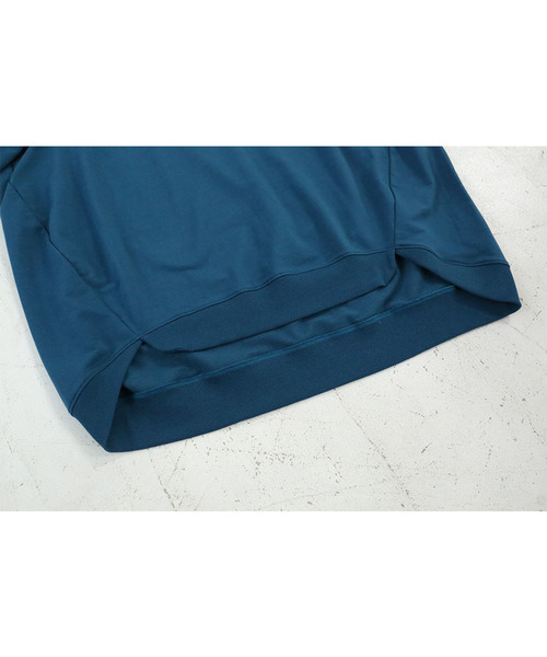 osharewalker（オシャレウォーカー）の「『スウェットデザインプルオーバー』（Tシャツ/カットソー・レディース・ネイビー/カーキ/グレー/ブルーグリーン/ブラック/オートミール/ボルドー/モカ・FREE）」の9枚目の写真