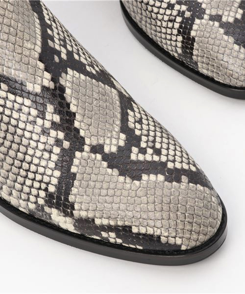 HYSTERIC GLAMOUR（ヒステリックグラマー）の「SKINNY PYTHONショートブーツ（ブーツ・メンズ・ベージュ系その他・26cm/27cm/28cm）」の4枚目の写真