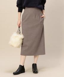 BEAUTY&YOUTH UNITED ARROWS | BY ガンクラブチェック ハイウエストロングスカート ◆(スカート)