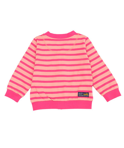 X-girl Stages（エックスガールステージス）の「STRIPY  CARDIGAN　(12M～3T)（カーディガン/ボレロ・キッズ・ネイビー/オレンジ/マルチ・12M/2T/3T）」の5枚目の写真