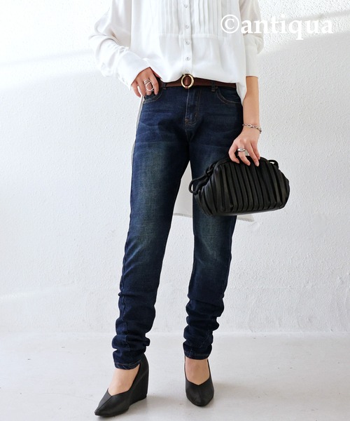 antiqua(アンティカ)の「リングバックルベルト(ベルト・レディース・ブラック/ブラウン/キャメル・FREE)」の18枚目の写真