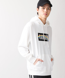 WEGO/レインボーボックスプルパーカー