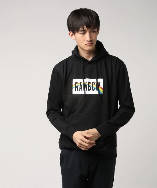WEGO(ウィゴー)の「WEGO/レインボーボックスプルパーカー(パーカー・メンズ・ブラック/ホワイト・LARGE/MEDIUM/SMALL)」の10枚目の写真
