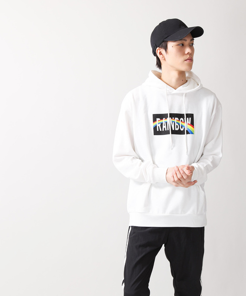 WEGO(ウィゴー)の「WEGO/レインボーボックスプルパーカー(パーカー・メンズ・ブラック/ホワイト・LARGE/MEDIUM/SMALL)」の5枚目の写真