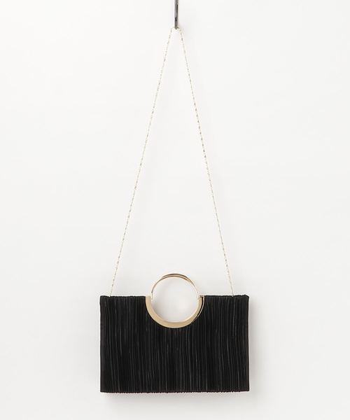 reca（レカ）の「《結婚式やパーティーに》3WAYプリーツクラッチバック（クラッチバッグ・レディース・ブラック/ベージュ・FREE）」の7枚目の写真
