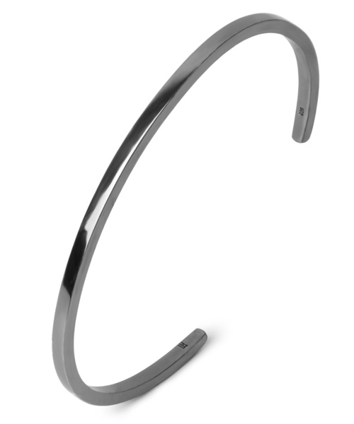 LION HEART(ライオンハート)の「“for Gift”ライトスクエアバングル/シルバー925【LION HEART / ライオンハート】(バングル/リストバンド・メンズ・ブラック/シルバー・FREE)」の11枚目の写真