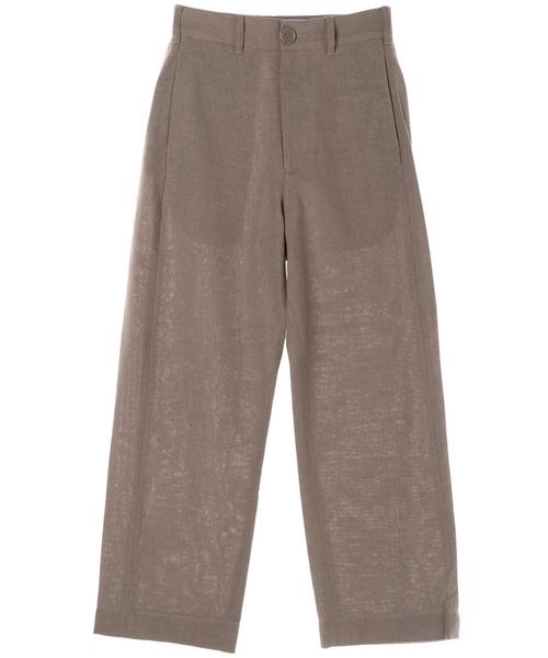 AMERICAN HOLIC（アメリカンホリック）の「・綿麻タックセミワイドパンツ（その他パンツ・レディース・モカ/ブルー/ベージュ・M/S）」の5枚目の写真