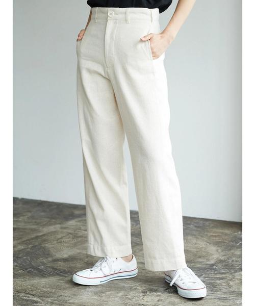 AMERICAN HOLIC（アメリカンホリック）の「・綿麻タックセミワイドパンツ（その他パンツ・レディース・モカ/ブルー/ベージュ・M/S）」の18枚目の写真