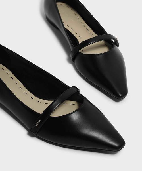 CHARLES & KEITH(チャールズ & キース)の「ポインテッドトゥメリージェーン / POINTED TOE MARY JANES(バレエシューズ・レディース・ブラック/ブルー/ミント/アイボリー・22.5cm/23cm/23.5cm/24.5cm/25cm/25.5cm)」の8枚目の写真