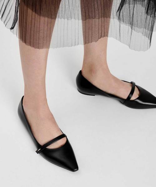 CHARLES & KEITH(チャールズ & キース)の「ポインテッドトゥメリージェーン / POINTED TOE MARY JANES(バレエシューズ・レディース・ブラック/ブルー/ミント/アイボリー・22.5cm/23cm/23.5cm/24.5cm/25cm/25.5cm)」の10枚目の写真