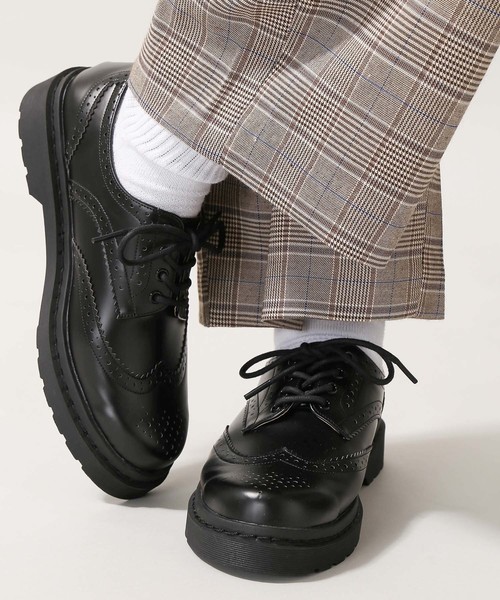 WEGO(ウィゴー)の「WEGO/ウィングチップシューズ(ドレスシューズ・メンズ・ブラック・SMALL/MEDIUM/LARGE)」の2枚目の写真