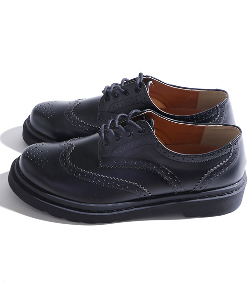 WEGO(ウィゴー)の「WEGO/ウィングチップシューズ(ドレスシューズ・メンズ・ブラック・SMALL/MEDIUM/LARGE)」の4枚目の写真